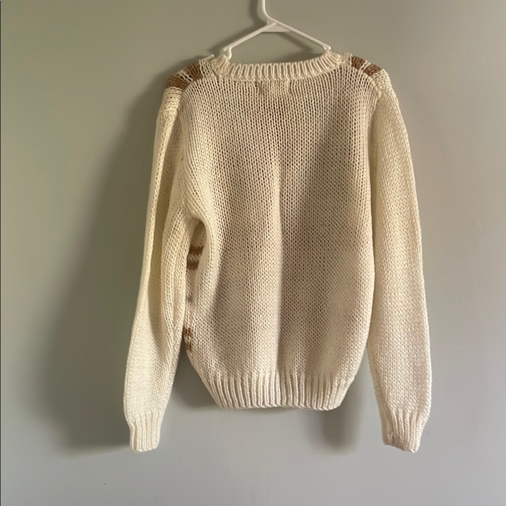 Vintage Littlewood and Green Plaid Sweater Women’s Large 100% Acrylic Yarn - Picture 6 of 6